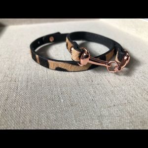 Linea Pelle leather wrap bracelet.